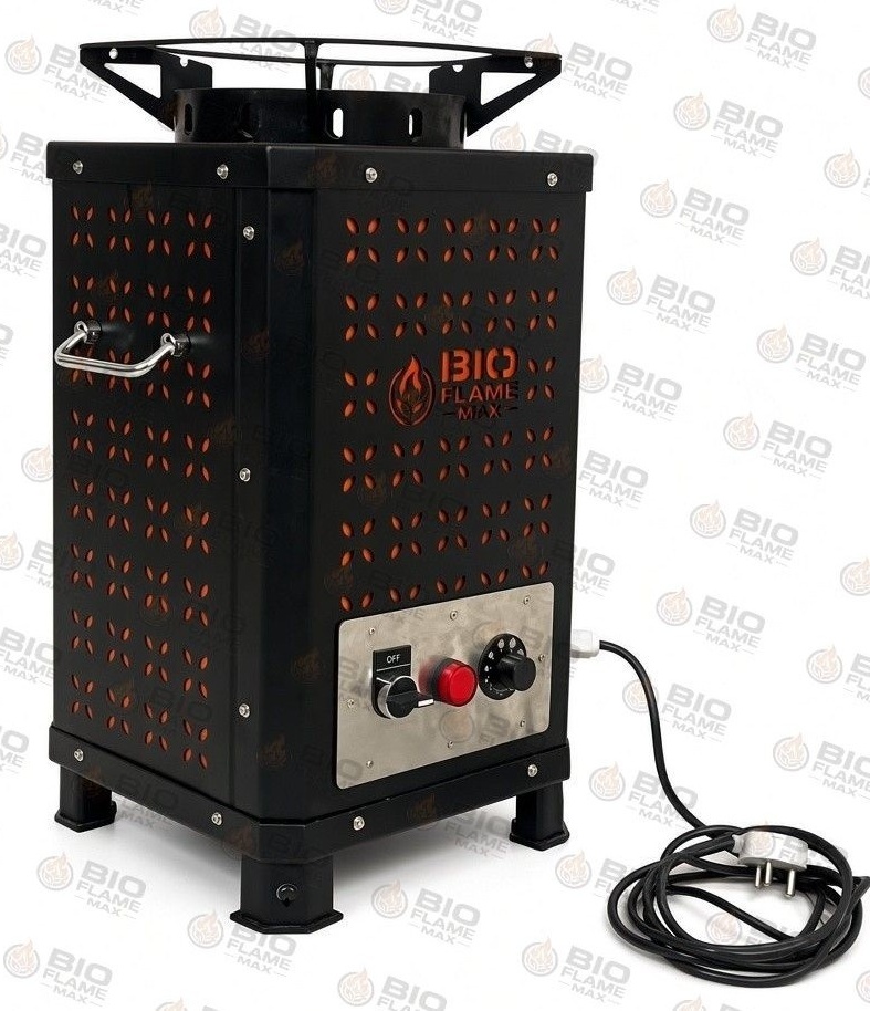 BIOFLAMEMAX® 1–15 KG DOMESTIC WOOD STOVE — Commercial Smokeless Biomass Wood Stove Heavy Duty Wood Chulha for Hotel & Catering
