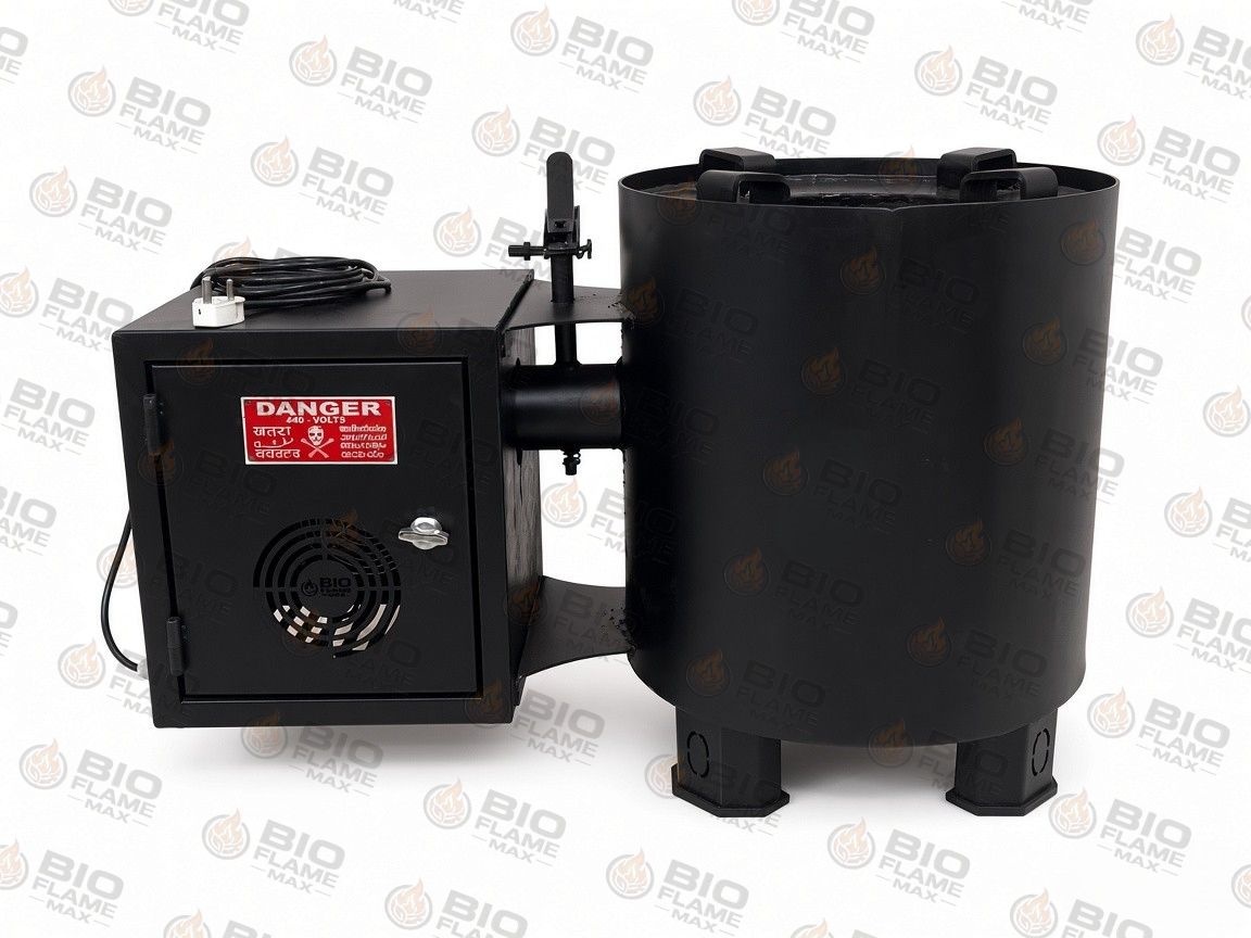 BIOFLAMEMAX® 5–30 KG Zero Smoke Wood Stove — Photo 5 — Commercial Smokeless Biomass Wood Stove Heavy Duty Wood Chulha for Hotel & Catering