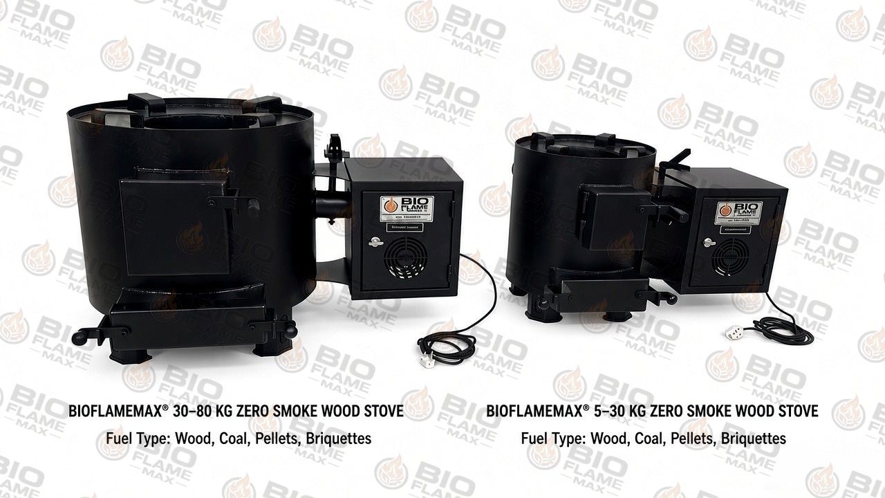 BIOFLAMEMAX® 5–30 KG Zero Smoke Wood Stove — Photo 8 — Commercial Smokeless Biomass Wood Stove Heavy Duty Wood Chulha for Hotel & Catering