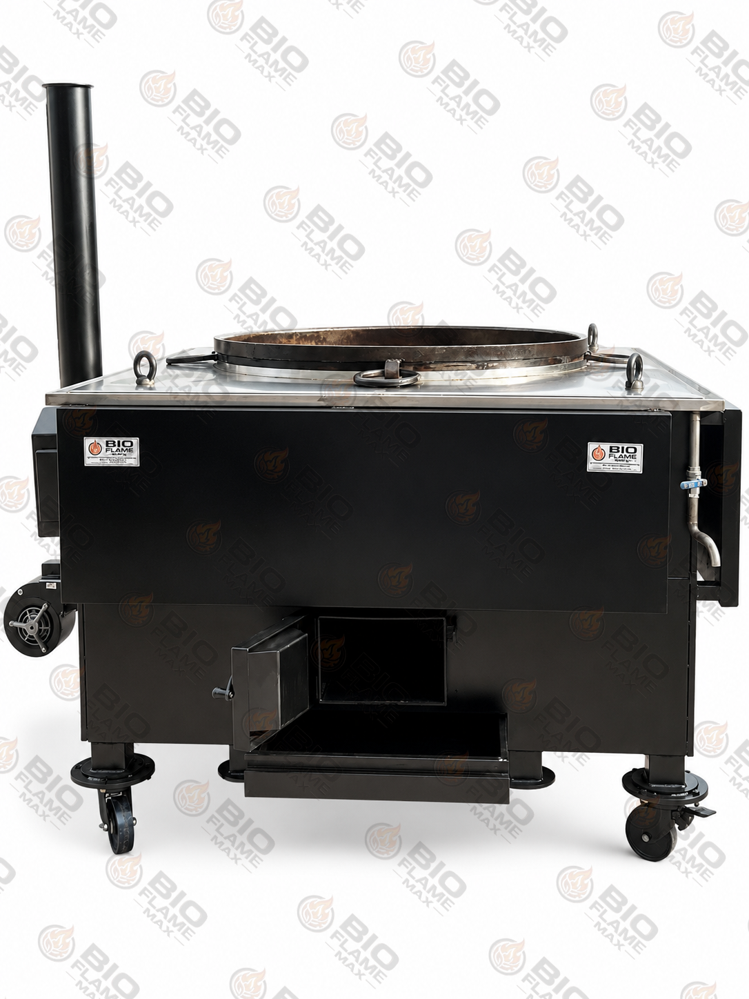 BIOFLAMEMAX® Customised Heavy Duty Wood Ghee Stove — Photo 2 — Commercial Smokeless Biomass Wood Stove Heavy Duty Wood Chulha for Hotel & Catering