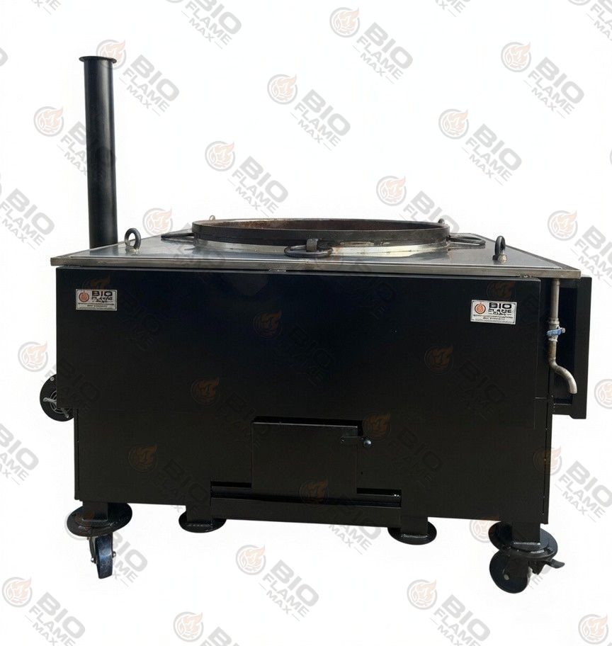 BIOFLAMEMAX® Customised Heavy Duty Wood Ghee Stove — Photo 4 — Commercial Smokeless Biomass Wood Stove Heavy Duty Wood Chulha for Hotel & Catering