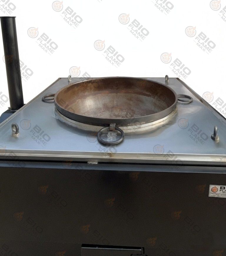 BIOFLAMEMAX® Customised Heavy Duty Wood Ghee Stove — Photo 5 — Commercial Smokeless Biomass Wood Stove Heavy Duty Wood Chulha for Hotel & Catering