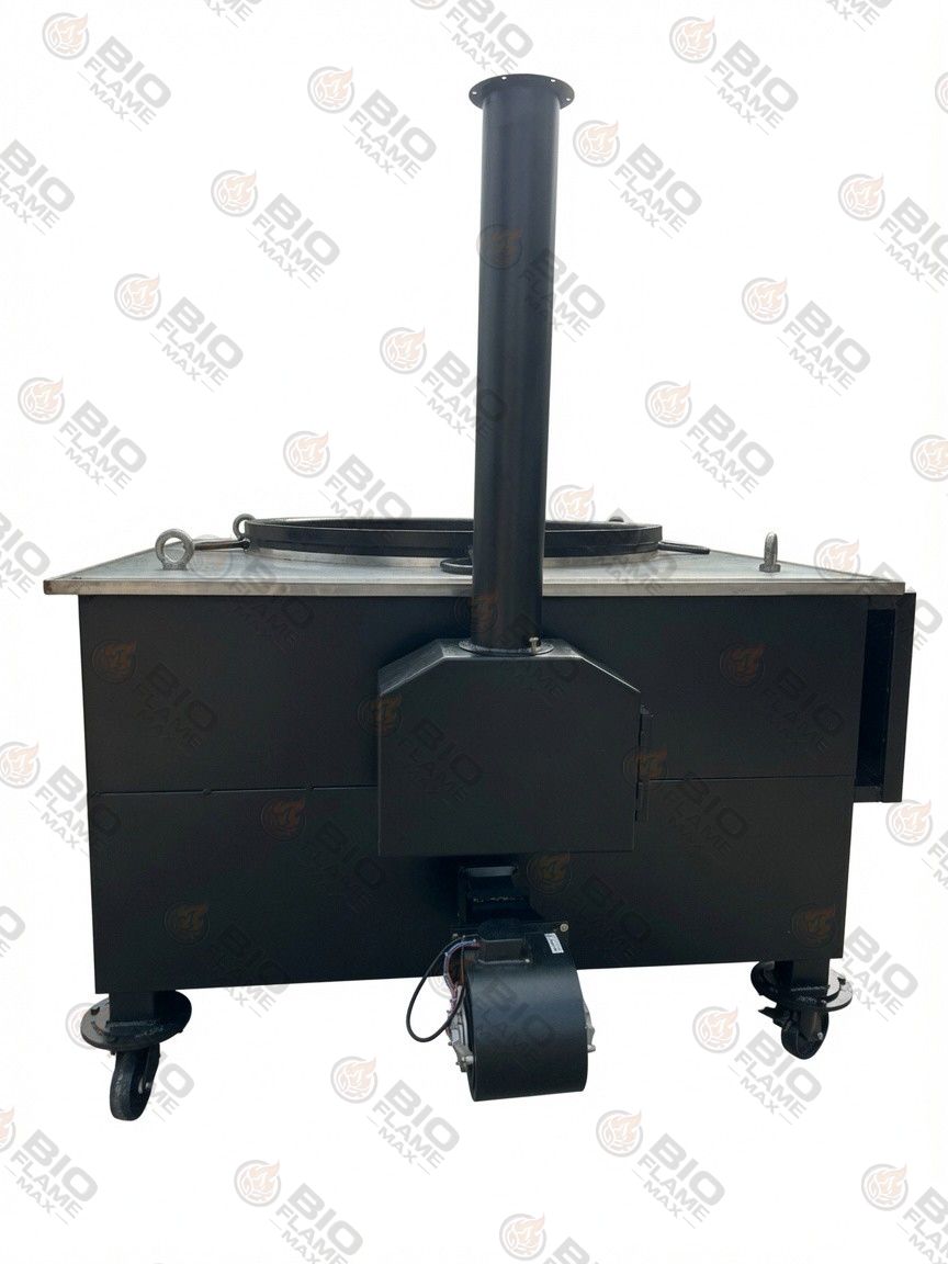 BIOFLAMEMAX® Customised Heavy Duty Wood Ghee Stove — Photo 6 — Commercial Smokeless Biomass Wood Stove Heavy Duty Wood Chulha for Hotel & Catering