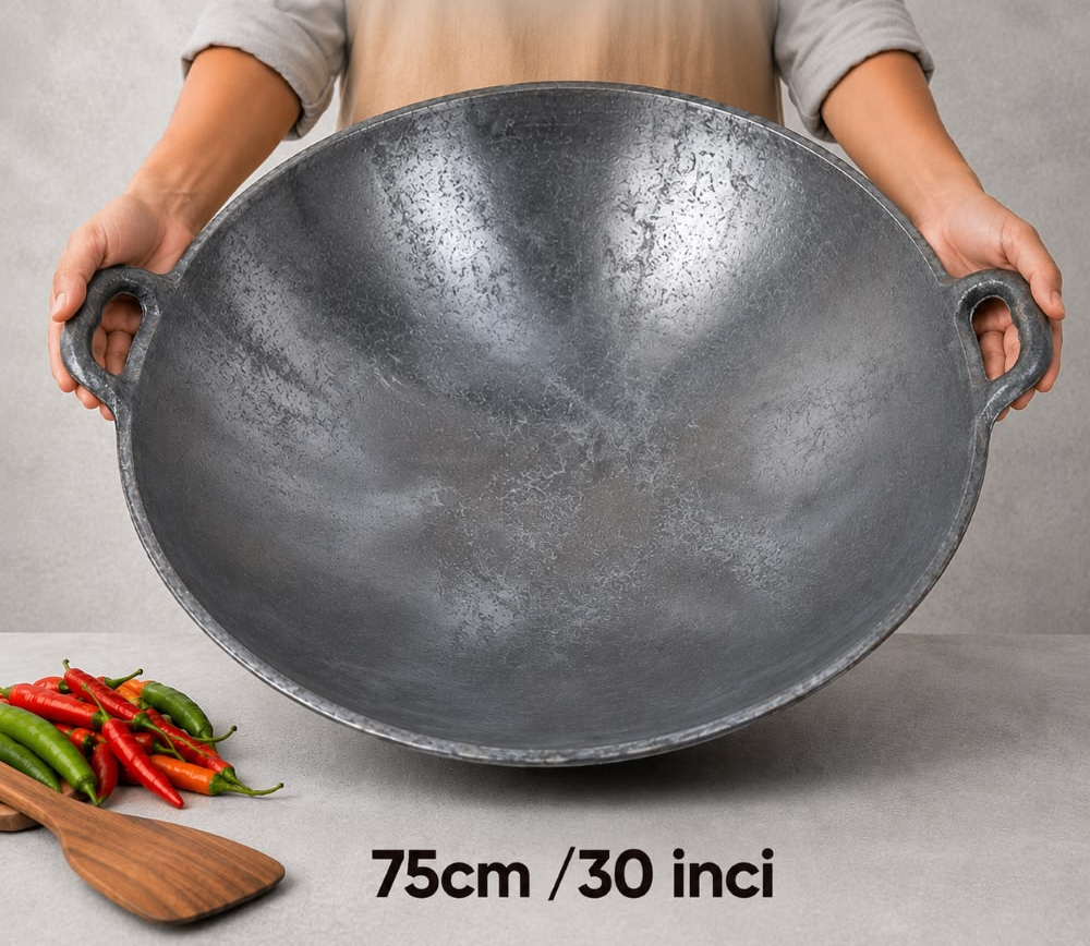 Commercial Heavy-Duty Wok (75cm / 30 inch)