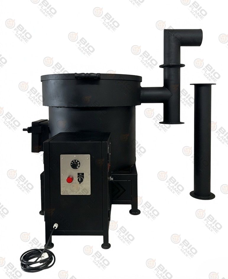BIOFLAMEMAX® Oil Kadai Pro — Photo 4 — Commercial Smokeless Biomass Wood Stove Heavy Duty Wood Chulha for Hotel & Catering